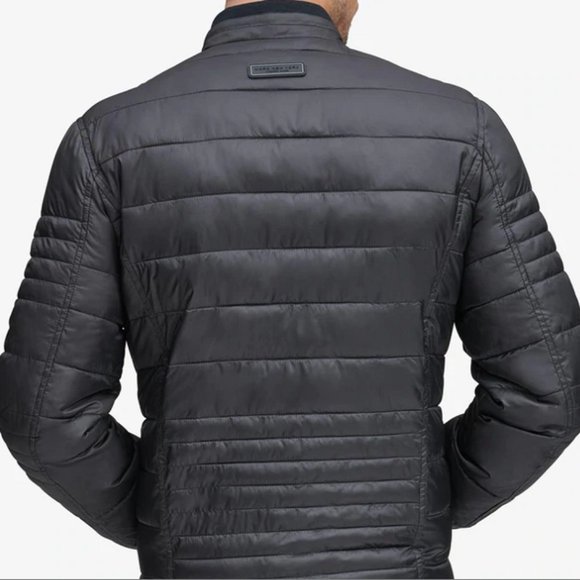 NWT Marc New York Men's Jacket XL Black Packable Faux Down Puffer Grymes Light - Picture 3 of 11